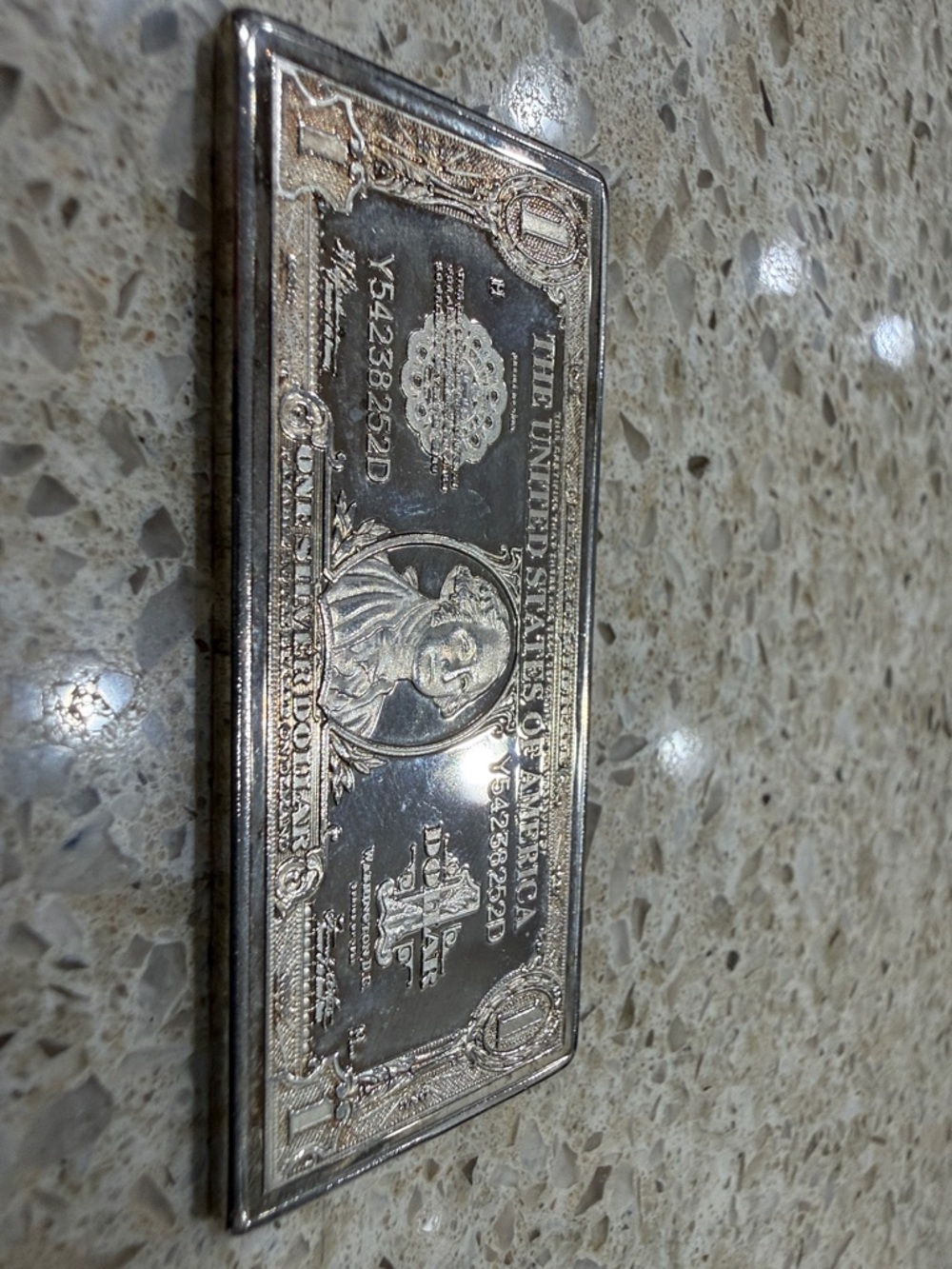 Silver Clad U.S. One Dollar Bill Bar